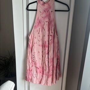Free People Pink Halter Dress